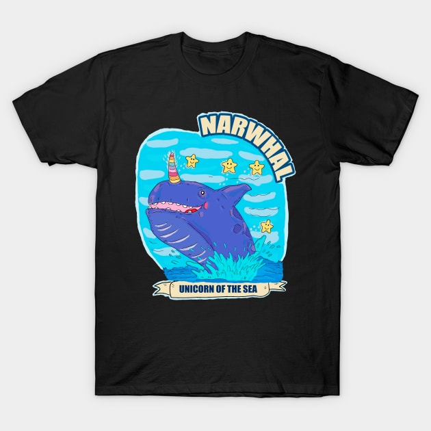 sea unicorn T-Shirt by Ragna.cold